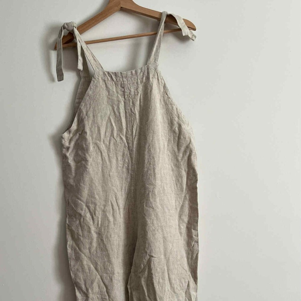 Cedar & Vine Oatmeal Overalls - Picture 6 of 8